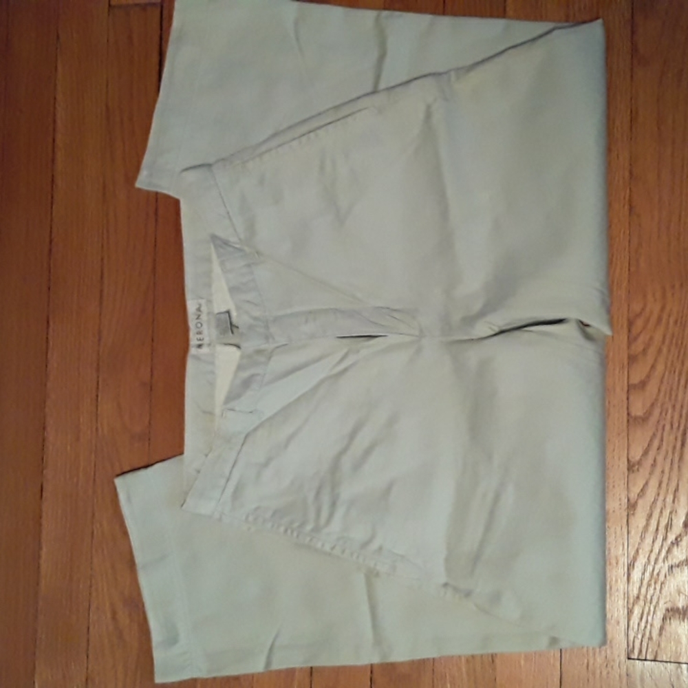 Vtg Merona Chinos/Khakis straight leg, cream, size 4